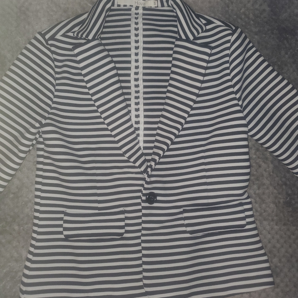 Navy stripped cardigan size 2